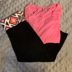 Pink vs yoga set